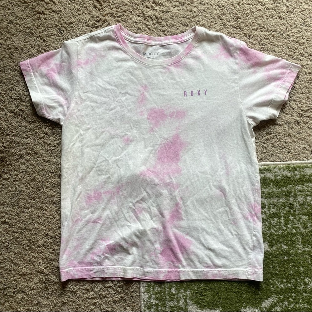 Roxy Pink Tie Dye Tee Shirt